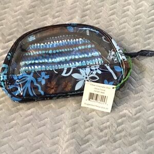 NWT Vera Bradley clear cosmetic duo